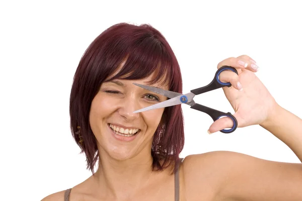 Ženské stříhání a zkrášlování — Stock fotografie