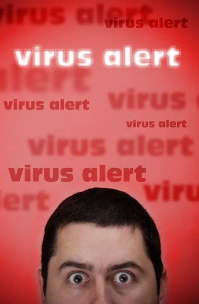 바이러스 경고 — 스톡 사진