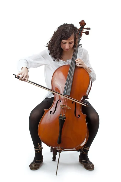 Jonge cellist — Stockfoto