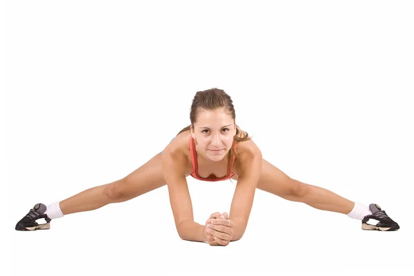 Chica haciendo ejercicios de acondicionamiento físico —  Fotos de Stock