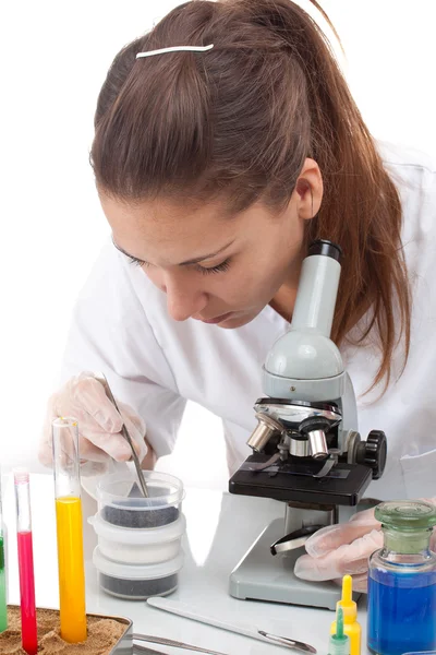 Scientist woman working — Stock Photo, Image
