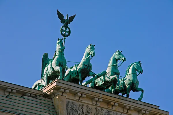 Brandenburger Tor 에 있는 Quadriga — 스톡 사진