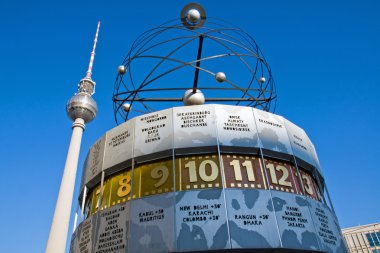 Weltzeituhr on Alexanderplatz clipart