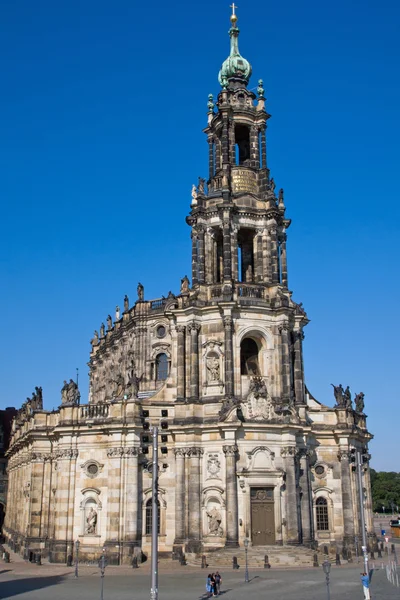 Die hofkirche in dresden — Stockfoto