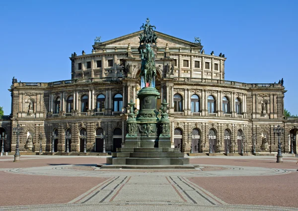 El Semperoper en Dresde — Foto de Stock