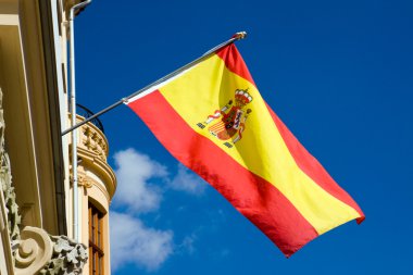 Spanish flag clipart