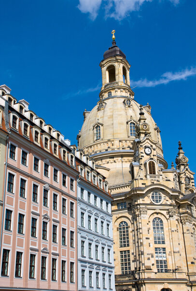 The famous Frauenkirche in Dresden, Germany