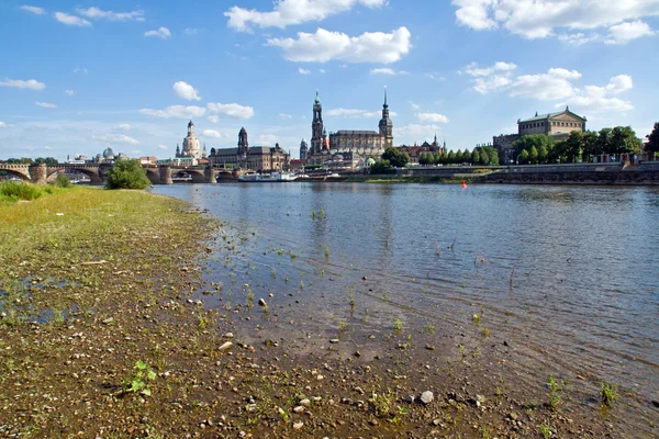 stock image The famous Canaletto view of Dresden