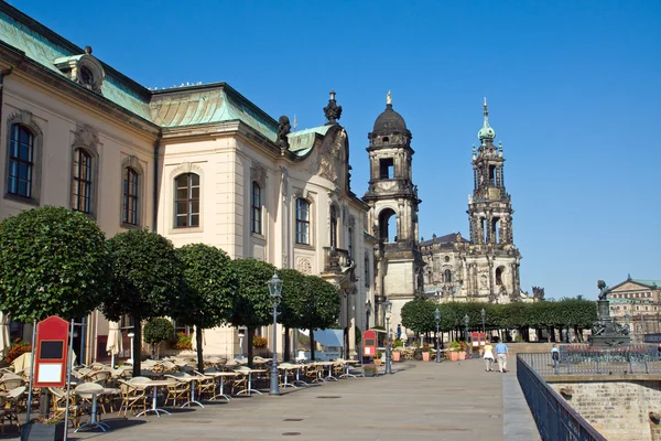 Dresden bruehlsche terasse — Stok fotoğraf