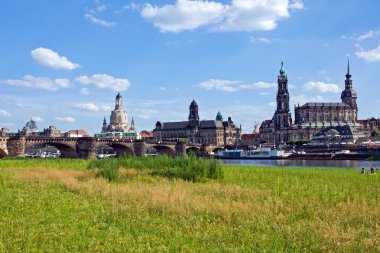 The skyline of Dresden clipart