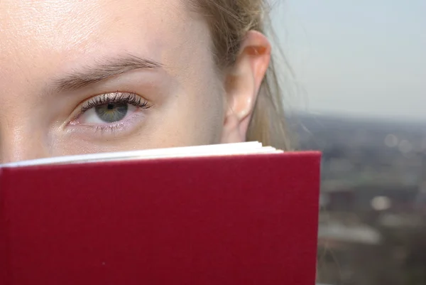 stock image Eye and red book