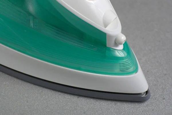 stock image Green steam iron