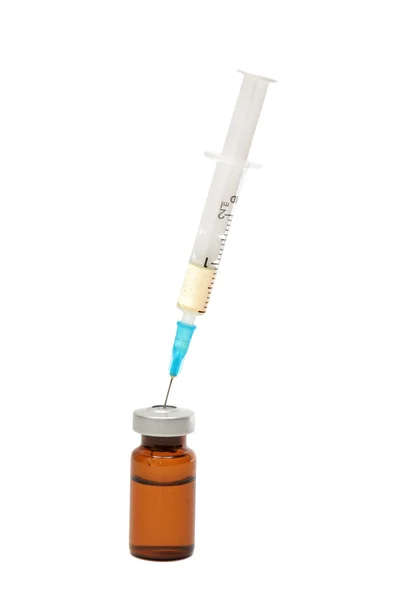 Ampoule and syringe — Stock Photo, Image