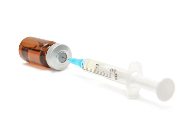 Ampola e seringa — Fotografia de Stock