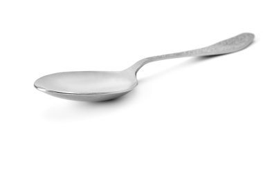 Spoon isolated on a white clipart