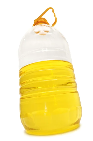 Láhev s rostlinným olejem — Stock fotografie