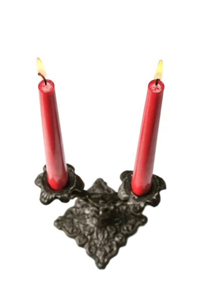 Svícny a svíčky — Stock fotografie