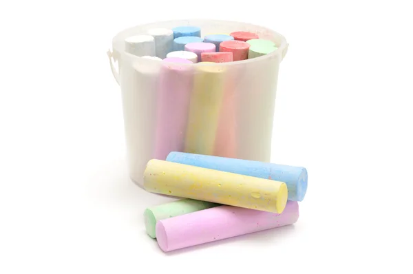 Chalk isolated on a white — Stock Photo, Image