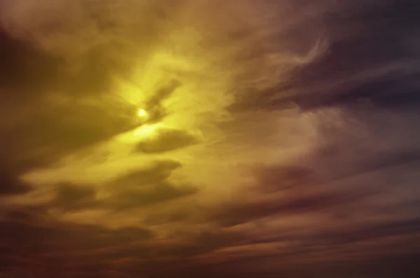 stock image Sun on storm sky