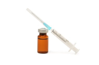 Ampoule and syringe clipart