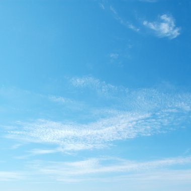Clouds in the blue sky clipart