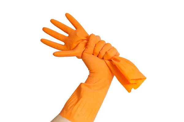 Резиновая перчатка — стоковое фото