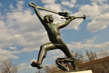 The sculpture of the Soviet time clipart