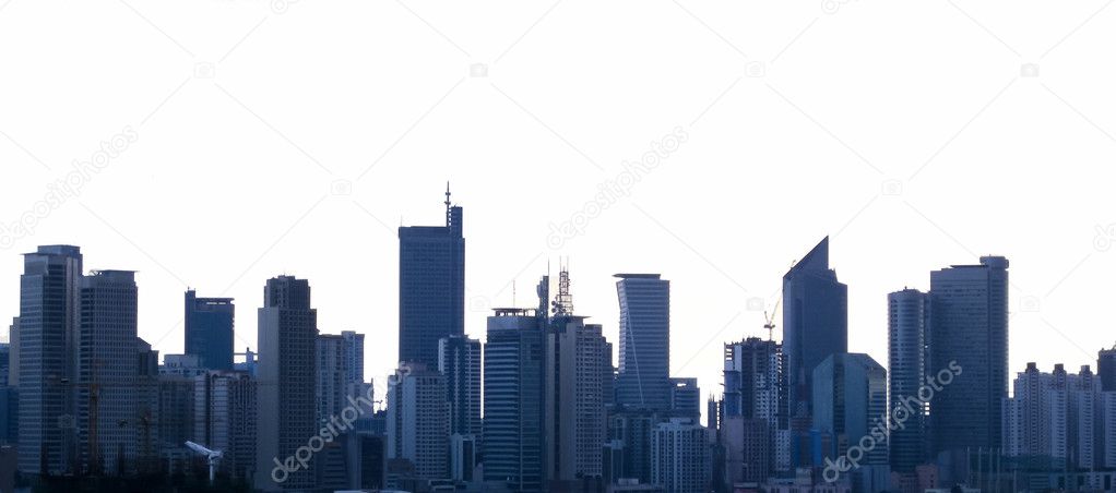 Makati skyline manila city philippines