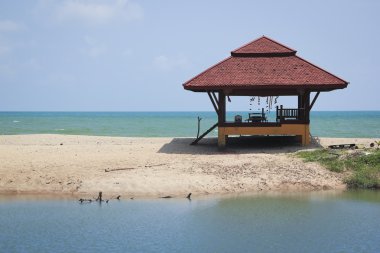 Beach hut lami beach koh samui clipart