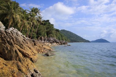 koh samui beach kadın yürüyüş