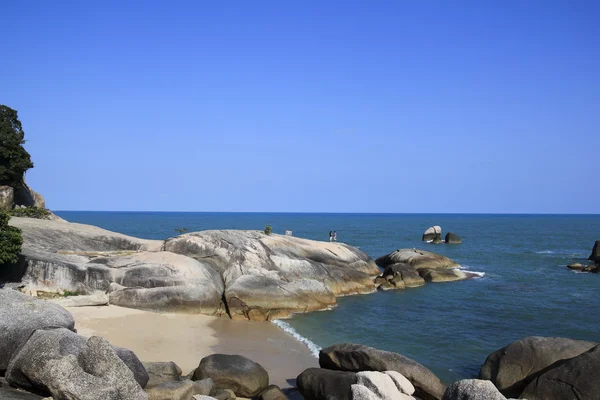Koh samui çift kayalık plaj — Stok fotoğraf