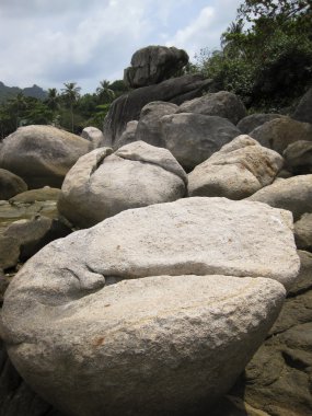 Rock formations koh tao thailand clipart