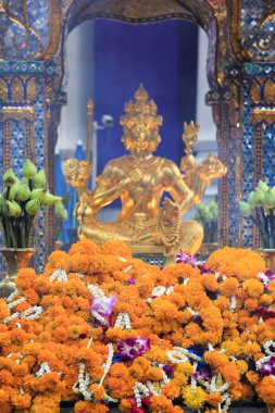 Erawan shrine downtown bangkok clipart