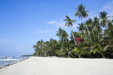 Alona beach bohol island philippines clipart