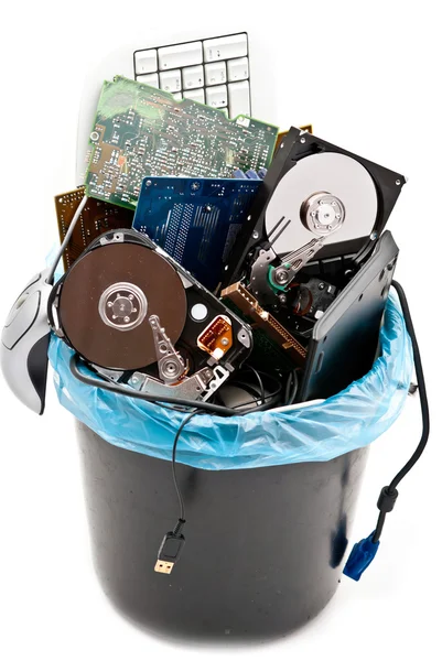 Комп'ютер сміття — стокове фото