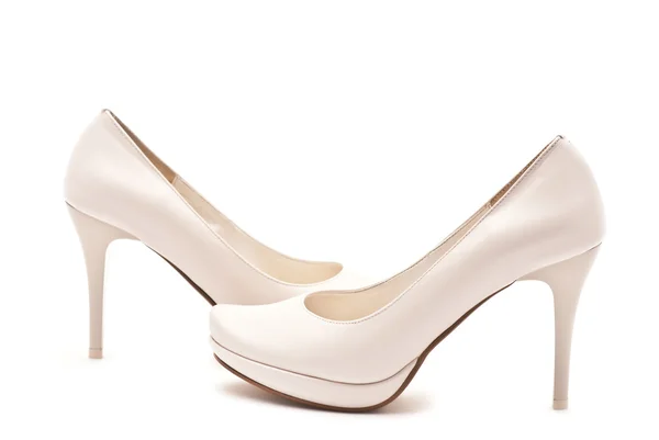 Par de sapatos brancos — Fotografia de Stock