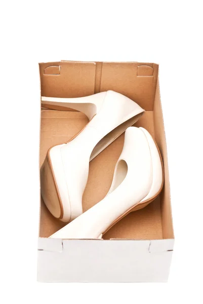 Жіноче взуття в коробці — стокове фото