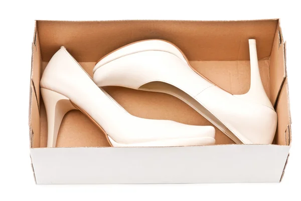 Sapatos na caixa — Fotografia de Stock