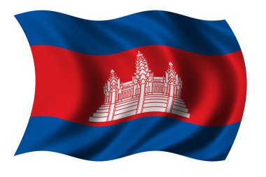 Flag of Cambodia clipart