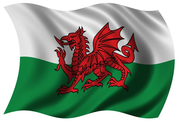 Flagge von Wales — Stockfoto