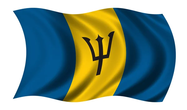 Флаг Барбадоса — стоковое фото