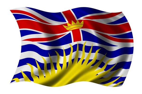 Bandera de Columbia Británica — Foto de Stock