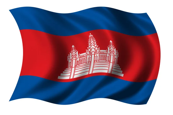Прапор Камбоджі — стокове фото