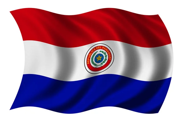Bandeira do paraguai — Fotografia de Stock