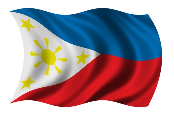Filipínská vlajka — Stock fotografie