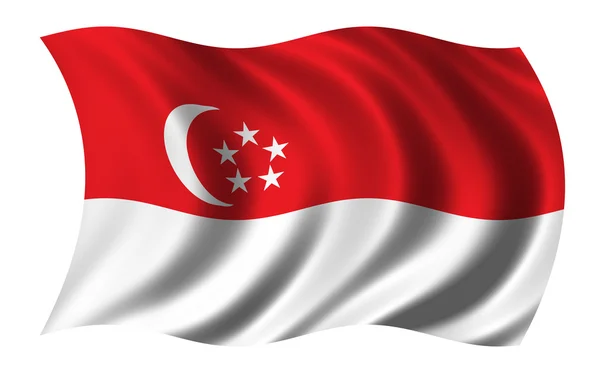 싱가포르의 국기 — 스톡 사진