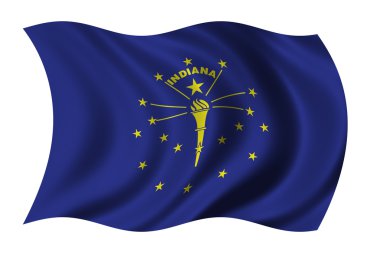 Flag of Indiana clipart