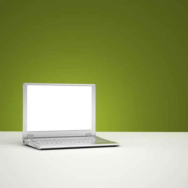 Tela de laptop em branco — Fotografia de Stock