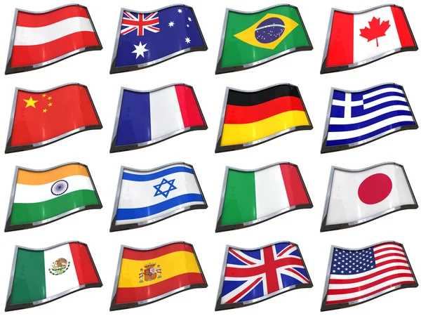 Bandiere del mondo — Foto Stock