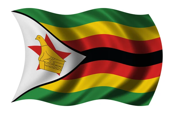 津巴布韦的旗子 — 图库照片
